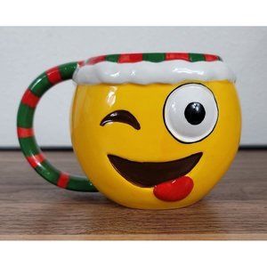 Christmas Emoji Winky Elf Mug  Streamline 16 oz Cocoa Coffee Tea Mug